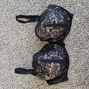 ThirdLove lace demi bra 34F black